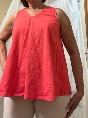Jessica London Coral Tank Swing Top